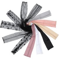 AliExpress 1Pair Summer Women's Mesh Lace Gloves Thin Sun Protection UV Light Long Sleeved Bike Breathable Cycling Driving Arm Sleeves