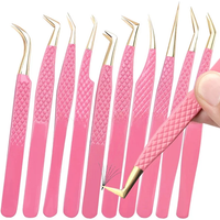 1PC False Lashes Eyelashes Extension Tweezers Mega volume Mink Make Fans Boot isolation Pliers Nail Clips Beauty make up Tools