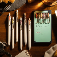 6Colors/Set Japan Uni Uniball One Gel Ink Pen Ballpoint Pens 0.5MM Colorful Refills Quick Dry for Smooth Writing