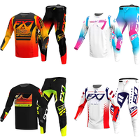 AliExpress FXJ motocross gear set racing suit Off-road MX DH BMX ATV MTB Enduro MOTO Mens Kits Women's mountain Motorcycle Combo Downhill