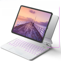 Magic Keyboard LCD Display Multi-Touch Trackpad for iPad Pro 11 Pro 13 2024 M4 Air 6 Air 5 Air 4 Pro 12.9 Keyboard Case Cover