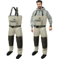 8 Fans Fishing Chest Waders for Men and Women, Waterproof Breathable Stockingfoot Wader -3 Layer Neoprene/Lightweight/Hunting