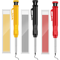 Hot 2.8mm Marking Mechanical Pencil Solid Carpenter Scriber Carpenter Scriber with Sharpener for Woodworking Drawing Stationery