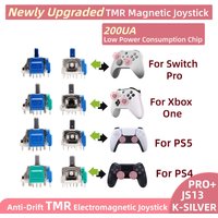 2/4/10pcs K-SILVER JS13 PRO+ TMR Joystick for PS5 PS4 Switch Pro Xbox One Series Anti-Drift Electromagnetic 3D Analog ThumbStick