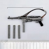 ZYTOYS ZY2033 1/6 Scale MP40 Submachine Gun Model 11cm Plastic Soldier Weapon Toy Fit 12'' Male Female Action Figure Body Dolls