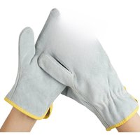 1 Pair Fireproof Durable Sheepskin Leather Welder Gloves for Welding Metal Hand Tools Anti-Heat Work Safety Gloves