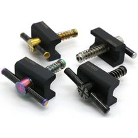 AliExpress NONE Carbon Fiber Hinge Levers and Titanium Alloy Limit Nut For Brompton, MBX Frame, Quick Release Buckle, Bike Skewer, 4Colors