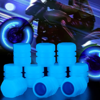 AliExpress NONE 10Pcs Luminous Valve Caps Blue Night Glowing Car Motorcycle Bicycle Bike Wheel Tire Tyre Hub Luminous Valve Stem Caps Decors