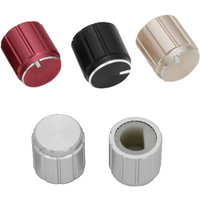5pcs 10*10mm Aluminum Alloy Knob Potentiometer Control Knob Volume Switch Rotary Encoder Knobs for 6mm Diameter D-axis