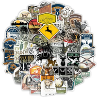 AliExpress Hizxj 10/30/50/100pcs Go Hunting Stickers Waterproof Skateboard Motorcycle Guitar Luggage Laptop Bicycle Sticker Kids Toys