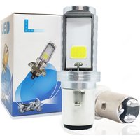 1pcs 12000LM BA20D Headlight Bulb H6 LED Light Hi-Lo Beam Light Lamp Bulb Motorcycle Auxiliary Lights Led Headlight 6500K 12V