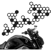 AliExpress NONE Motorcycle Stickers Honeycomb Gear Stickers for Moto Creative Oil Tank Decoration Decals Bicycle Scooter Motorcycle Accessories