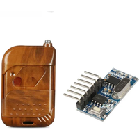 GERMA 433mhz RF Relay Receiver Module Wireless 4 CH Output With Learning Button and 433 Mhz RF Remote Controls Transmitter Diy