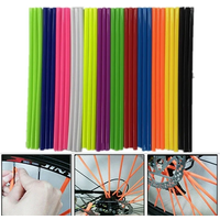 AliExpress NONE 72Pcs 24cm Bike Motorcycle Wheel Spoked Protector Skin Covers Pipe For Motocross Bicycle Bike Cool Accessories 11 Colors 24CM
