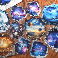 10 pcs Break wall illusion Series Decorative sticker Diary Album Scrapbooking material Junk Journal Supplies
