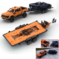 MOC Technical Pickups F-150 Raptor Trailer Can Tilted Model Building Blocks DIY 42126 Set Bricks Assembly Children's Toy Gifts