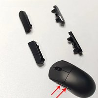 Left Right Side Button Up Lower Key Replacement for Logitech G Pro Wireless Game Mouse Side Button Accessories