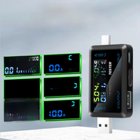 Voltage Meters Current Voltage Capacity Battery Tester USB Type C Volt Current Doctor Charger Capacity Tester Meter Power Bank