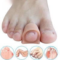 Pexmen 2/4/10Pcs Soft Gel Toe Separators Toe Spacers Bunion Corrector for Overlapping Hallux Valgus and Hammertoe Foot Care Tool