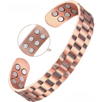 ARADOO Premium Copper Bracelet for Men Women 18X 3500 Gauss Magnetic Open Cuff Bangle Jewelry Gifts