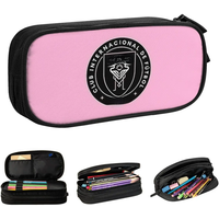 Messied 10 Inter Miami Pencil Case Pencilcases Pen Holder for Girls Boys Large Storage Bag School Supplies Zipper Stationery