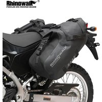 Rhinowalk Motorcycle Bag 2 Pcs 100%Waterproof 18L/28L/48L Universal Fit Motorcycle Pannier Bag Saddle Bags Side Storage Luggage
