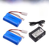 7.4V 18650 5000mAh Li-ion Battery Tamiya plug for HJ806 HJ810 R/C boat parts Henglong 3818 3819 3838 3839 R/C tank parts