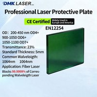 DMK Laser Protective Plate 900-1100nm OD7+ CE Certified EN12254 Laser Safety Shield For Laser Welding/Cutting/Marking Machine