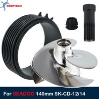 Jet Ski Impeller Kit Replace Solas SK-CD-12/14 for Sea-Doo 140mm Spark ACE 900 HO TRIXX Impeller with Wear Ring Wrench and Seal