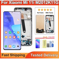 100% Tested Screen For Xiaomi Mi 11i M2012K11G LCD Display Touch Screen Digitizer Panel Assembly For Xiaomi Mi11i Lcd with frame