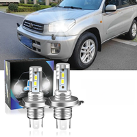 2PCS For Toyota Rav4 2001-2005 H4 9003 LED Headlight Bulbs CSP Fanless High & Low Beam H4 LED Headlamp 12000lm 6000K White