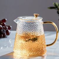 GIANXI Heat Resistant Glass Tea Pot Chinese Kung Fu Tea Puer Tea Kettle High Quality Convenient Glass Teapot
