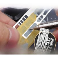 Ustar Model scribing board Flexible metal ruler Geometric Pattern Templates For Assembly Model Building Tools Hobby DIY