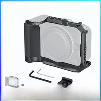 SmallRig Cage for Canon EOS R50 V with Silicone Handle & Arca-Swiss Quick Release Plate for Tripods for DJI RS Stabilizers -5427