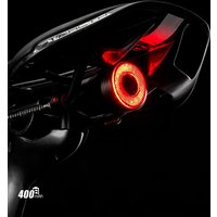 AliExpress ROCKBROS Q5 Smart Bicycle Rear Light Auto Brake Sensing Flashlight with Bracket IPX6 Type-C Charging Cycling Tail Light