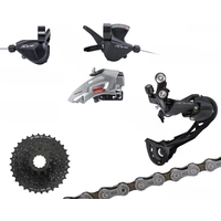 AliExpress Shimano SHIMANO ALIVIO M3100 2x9 speed Groupset with Shifter REAR and M2020 Front DERAILLEUR HG200 HG201 Cassette Sprocket COG Chains