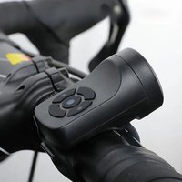 AliExpress NONE USB Rechargeable Super Loud Bicycle Electric Horn Bell for Cycling - Black ABS 12V 100dB