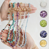 AliExpress vinswet Natural Blue Stone Choker Necklace Irregular Healing Gravel Aquamarines Crystal Quartz Chip Beads Necklace For Women Jewelry