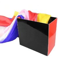 Silk Fountain Box 2 Magic Tricks (Silks Not Included) Silk From Empty Box Magic Props Stage Scarves Accessories Gimmick Props