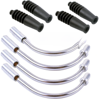 AliExpress NONE Aluminum Bicycle V Brake Noodles Bend Tube Cable Guide Rubber Head Hose Brake Bicycle Parts MTB Accessory