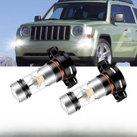 2PCS For Jeep Patriot 2010 2011 2012 2013 2014 2015 2016 2017 LED Car Front Fog Light Bulbs Lamps 2504 PSX24W 12276 Accessories