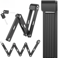 AliExpress West Biking WEST BIKING Foldable Bicycle Lock Security Anti-theft Cycling Lock MTB Road Bicycle Accessories Scooter Electric Bike Chain Lock