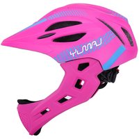 AliExpress yumaj NEW Children full face with LED light balance bike mountain road bike safety helmet downhill scooter BMX riding safety helmet