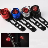 AliExpress Red Ruby LED Micro Bicycle Lights Strap-On Waterproof Rear Bike Tail Light Safety Warning Cycling Accessories Bike Led Light