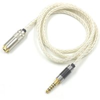 16 Core 7N OCC Silver Plated Headphone Earphone Extension Cable For xlr 2.5mm 3.5mm 6.5mm 4.4mm male to 4.4mm female