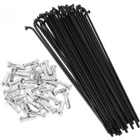 AliExpress X Autohaux Universal Bicycle Spokes Bike Wheel Spokes 14G 273mm 277mm 283mm 287mm 291mm 295mm 299mm Length Carbon Steel Black