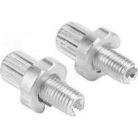 AliExpress Qiilu 2pcs Aluminium Alloy M7 Bicycle Brake Lever Adjuster Screws Fastener Silver Replacement parts for Road Mountain Bikes