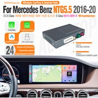 Wireless Carplay Android Auto Decoder for Mercedes Benz NTG5.5 W213 W206 W212 W222 NTG 5.5 E C S Class2016-20 Mirror LinkModule