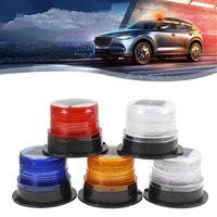 Magnetic Car Strobe Light LED Emergency Light Flashlight Flash Beacon Signal Light Car Roof Solar Warning Light Car Accessory