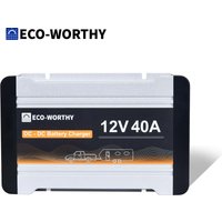 ECO-WORTHY 12V 40A DC to DC Battery Charger with MPPT On-Board Solar Battery Charger Lithium LiFePO4 Battery Gel AGM